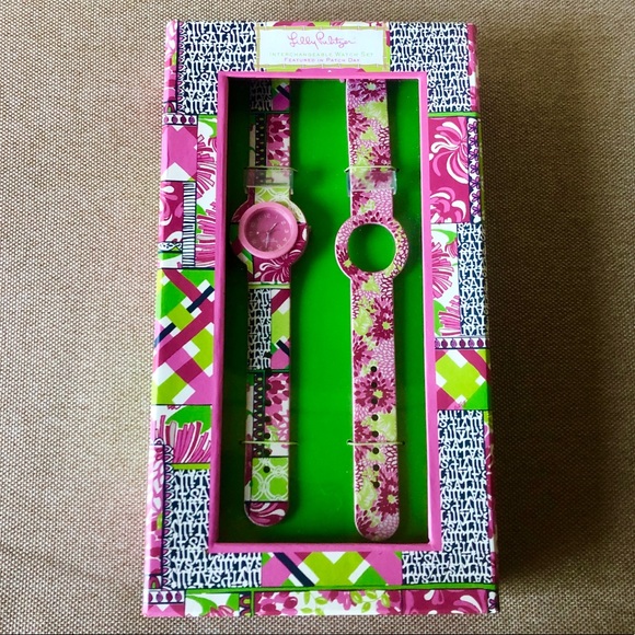Lilly Pulitzer Interchangeable Watch Set - Picture 2 of 4